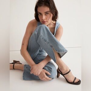 $138 Madewell The Perfect Vintage Wide-Leg Jean Dolphin Hem medium wash straight